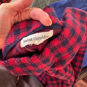 Saint Geraldine Red Plaid Women's Pants